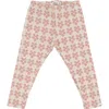 Oh Baby! Brand Mod Flowers Legging-toddler, Little Kid In Pink
