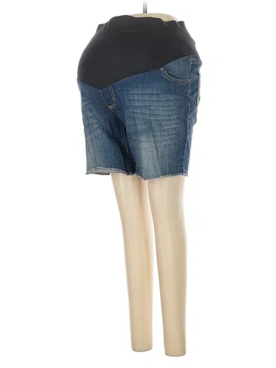 Pre-owned Oh Baby By Motherhood Denim Shorts In Blue