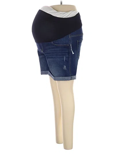 Oh Baby By Motherhood Denim Shorts In Blue