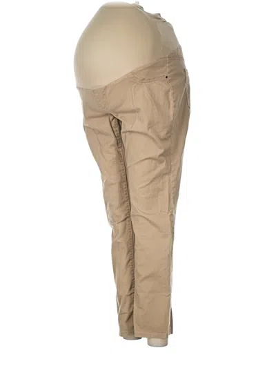Pre-owned Oh Baby By Motherhood Khaki Pant In Tan