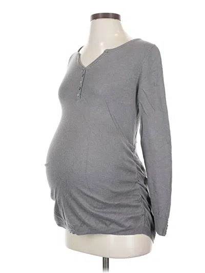 Pre-owned Oh Baby By Motherhood Pullover Sweater In Gray