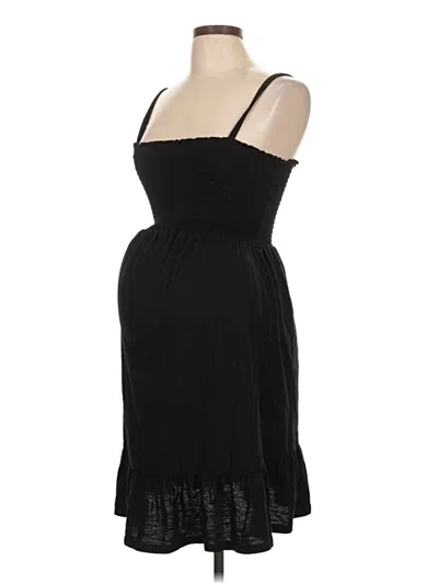 Oh Baby By Motherhood Sleeveless Top Black Strapless Neckline Tops
