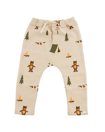 Oh Baby Camping Print Brooklyn Jogger In Neutral