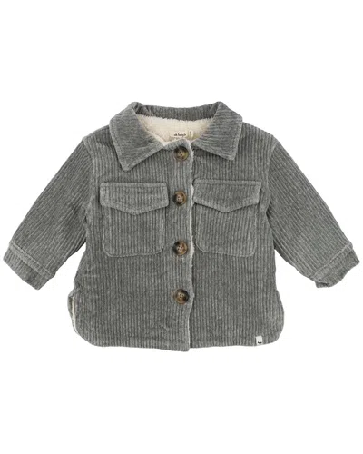 Oh Baby Corduroy With Snowdrift Shacket In Gray