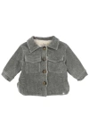 Oh Baby Kids' ! Corduroy With Snowdrift Shacket In Heather Grey