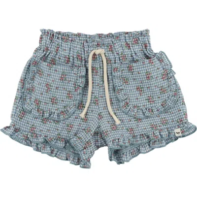 Oh Baby Kids' ! Dahlia Libby Ruffle Short In Green