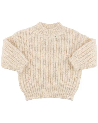 Oh Baby Fleck Grandpa Knitted Pullover In Neutral