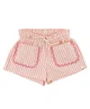 Oh Baby ! Girls' Cabana Ricrac Libby Pocket Short - Baby In Pink