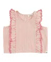 Oh Baby ! Girls' Cabana With Millie Ruffle Lola Blouse - Baby, Little Kid In Pink