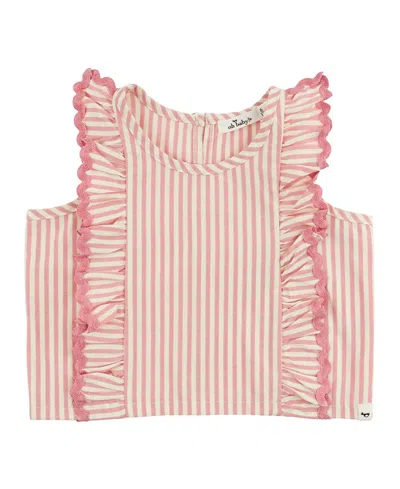 Oh Baby ! Girls' Cabana With Millie Ruffle Lola Blouse - Baby, Little Kid In Pink