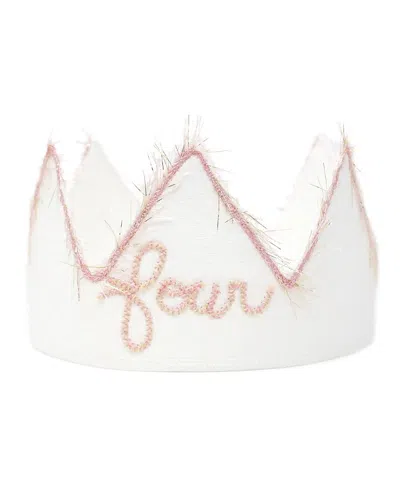 Oh Baby ! Girls' Linen Crown - Four Embroidered - Baby, Little Kid