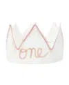 Oh Baby ! Girls' Linen Crown - One Embroidered - Baby