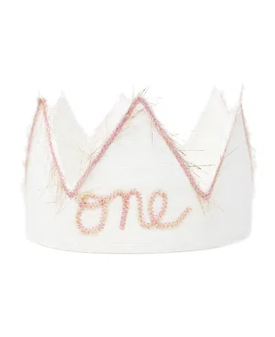 OH BABY OH BABY! GIRLS' LINEN CROWN - ONE YARN EMBROIDERED - BABY