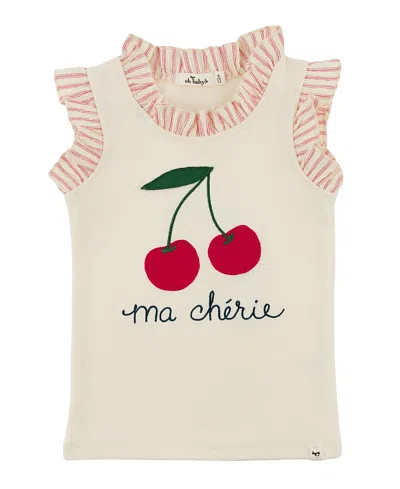 Oh Baby ! Girls' Ma Cherie Rebekah Top - Baby, Little Kid In Neutral