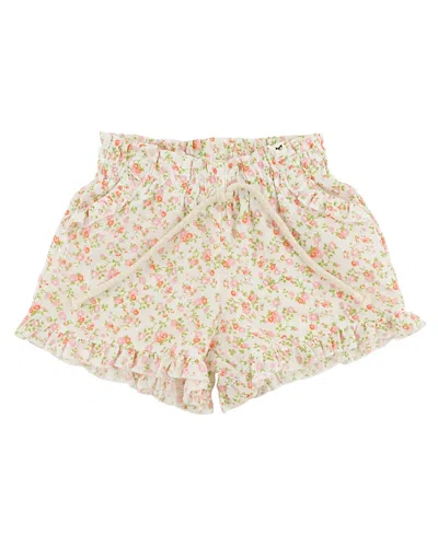Oh Baby ! Girls' Poppy Sprig Delilah Ruffle Short - Baby, Little Kid In Neutral
