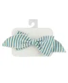 Oh Baby ! Girls' Scarlett Bow On Cabana Clip - Baby In Green