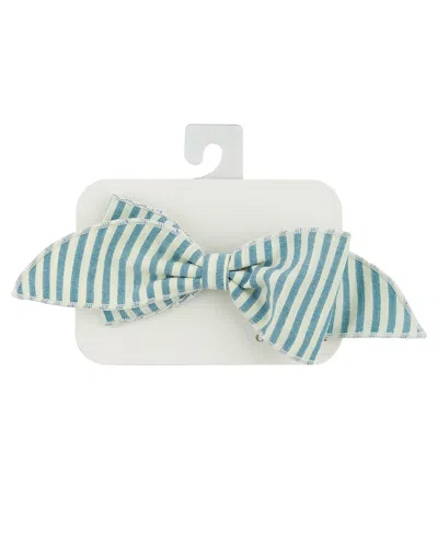Oh Baby ! Girls' Scarlett Bow On Cabana Clip - Baby In Green
