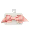 Oh Baby ! Girls' Scarlett Bow On Cabana Clip - Baby In Red