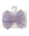 Oh Baby ! Girls' Sparkle Gathered Bow Headband - Baby In Purple