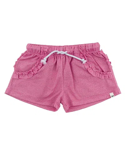 Oh Baby ! Girls' Sparkle Ruffle Pocket Lottie Short - Baby In Pink