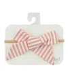 Oh Baby ! Girls' Tie Bow Cabana Headband - Baby In Red