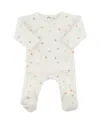Oh Baby ! Girls' Twinkle Mini Daisies Print Pointelle Kimono Set - Baby In White