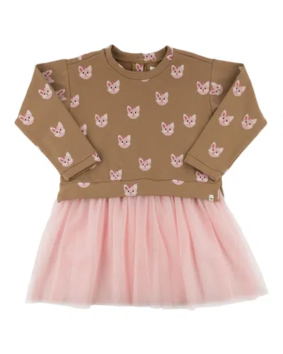 Oh Baby Kitty Faces Miley Tutu Dress In Multi