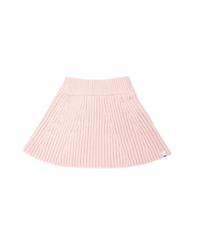 Oh Baby Knitted Flare Skirt In Pink