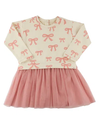 Oh Baby Kids' ! Pink Bows Miley Tutu Dress In Multi