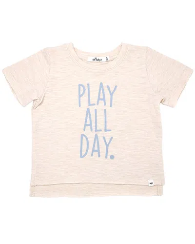 Oh Baby Play All Day Cotton Slub Top In Pink