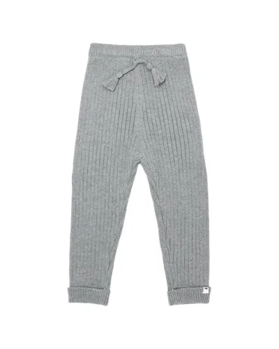Oh Baby Ribbed Knit Legging In Gray