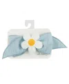 Oh Baby ! Tie Bow Headband - Crochet Daisy In Denim - Baby