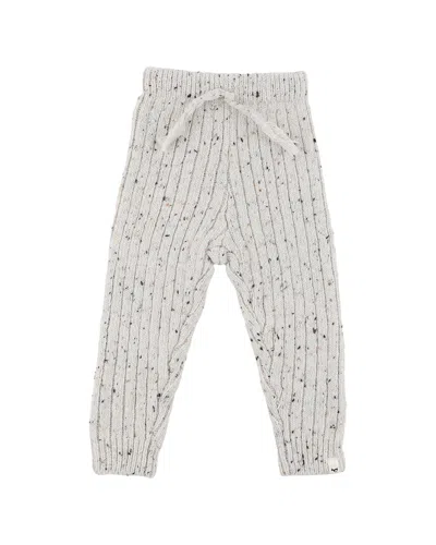 Oh Baby Speckle Knit Ribbed Legging In Gray