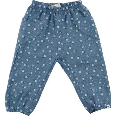 Oh Baby ! Sunburst Heart Side Pocket Pant In Blue
