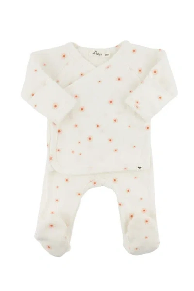 Oh Baby Kids' ! Twinkle Mini Daisies Pointelle Kimono Set