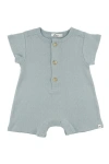 Oh Baby ! Twinkle Pointelle Raw Edge Short Button Romper