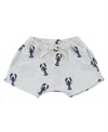 Oh Baby ! Unisex Lobsters Print Jamie Short - Baby, Little Kid In Gray