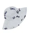 Oh Baby ! Unisex Lobsters Print Slub Sunhat - Baby In White