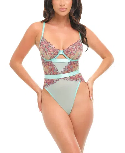 Oh La La Cheri Adaline Embroidered Bra Set In Multi