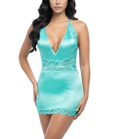 Oh La La Cheri Alessandra Babydoll Dress In Green