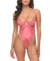 Oh La La Cheri Alicia Underwire Teddy In Pink
