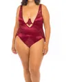 Oh La La Cheri Allegra Teddy -plus In Rhubarb In Red