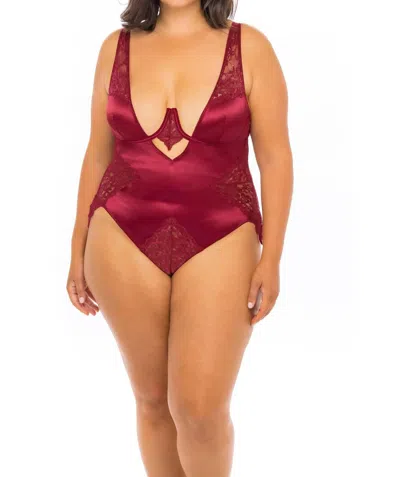 Oh La La Cheri Allegra Teddy -plus In Rhubarb In Red