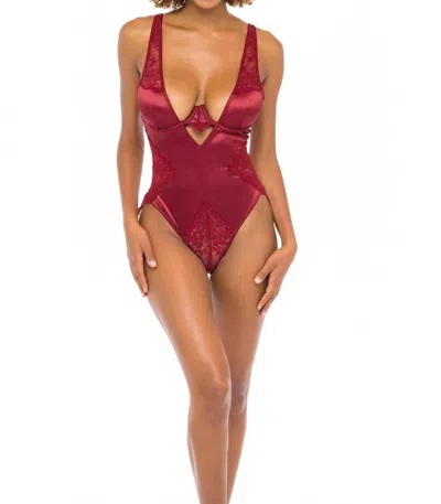 Oh La La Cheri Allegra Teddy In Rhubarb In Burgundy