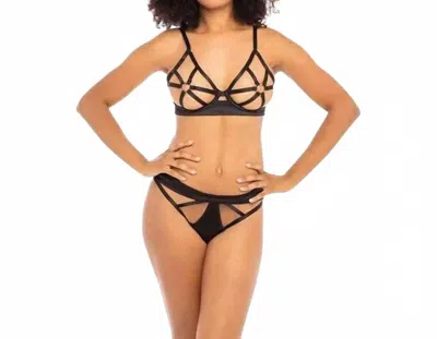 Oh La La Cheri Ambra 2 Piece Bra Set In Black