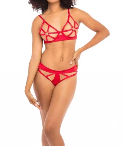 Oh La La Cheri Ambra 2 Piece Bra Set In Red