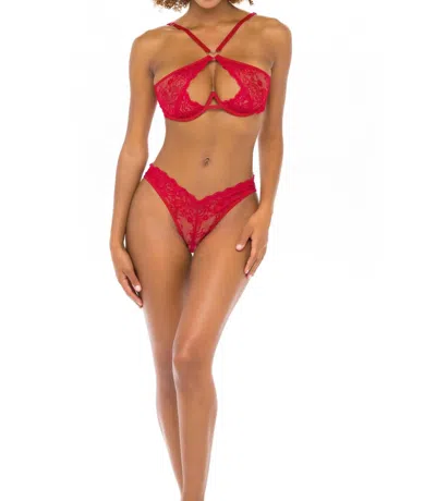 Oh La La Cheri Bella 2 Piece Bra Set In Red