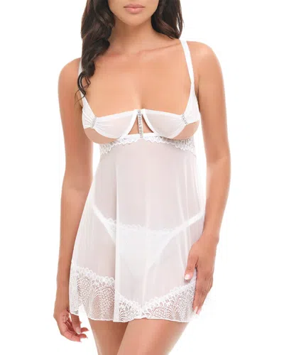 Oh La La Cheri Clarinda Babydoll Bra In White