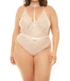Oh La La Cheri Dahlia Teddy -plus In Peach Whip In Neutral