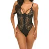 Oh La La Cheri Dakota Underwire Embroidered Lace & Mesh Underwire Teddy In Black